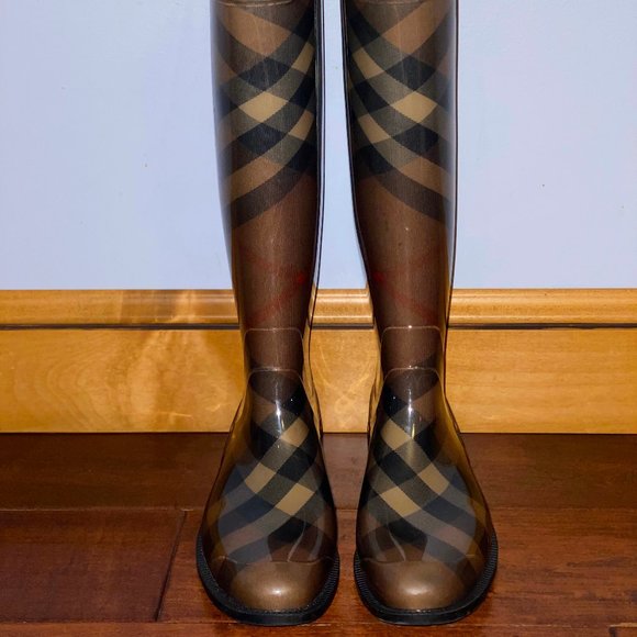 Burberry Rain Boots - Coverdale Check - Picture 3 of 5